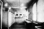 The bathroom of the Women's Reserve barracks at Camp Lejeune, North Carolina, circa 1944. - Nina Johnson Wiglesworth Papers Collection (WV0132.6.004), Betty H. Carter Women Veterans Historical Project, University of North Carolina at Greensboro, NC
