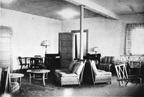 The lounge of the Women's Reserve barracks at Camp Lejeune, North Carolina, circa 1944.