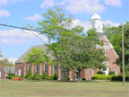 Building 16 Protestant Chapel showing original historic cupola. Camp Lejeune’s Main Protestant Chapel was initially dedicated on December 13, 1942, and rededicated in January 1943. The history of the U.S. Marine Corps from its founding in 1775 to World War II is movingly portrayed in ten stained glass windows designed by artist Katherine Lamb Tait and installed in 1948.