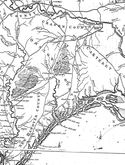 Detail of a 1794 map