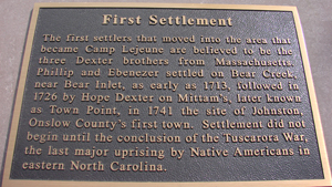 Freeman Creek First Settlement Marker
