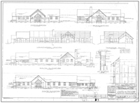 Chapel for Tent Camp (Building M-116) exterior elevations