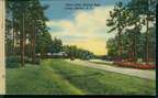 Historic postcard featuring the Main Gate at Marine Corps Base Camp Lejeune (US Marine Corps Archives)