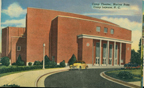 Historic postcard featuring the Camp Theater at Marine Corps Base Camp Lejeune (US Marine Corps Archives)