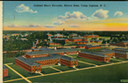 Historic postcard featuring the Enlisted Men’s Barracks at Marine Corps Base Camp Lejeune (US Marine Corps Archives)