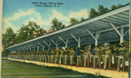 Historic postcard featuring the Pistol Range at Marine Corps Base Camp Lejeune (US Marine Corps Archives)