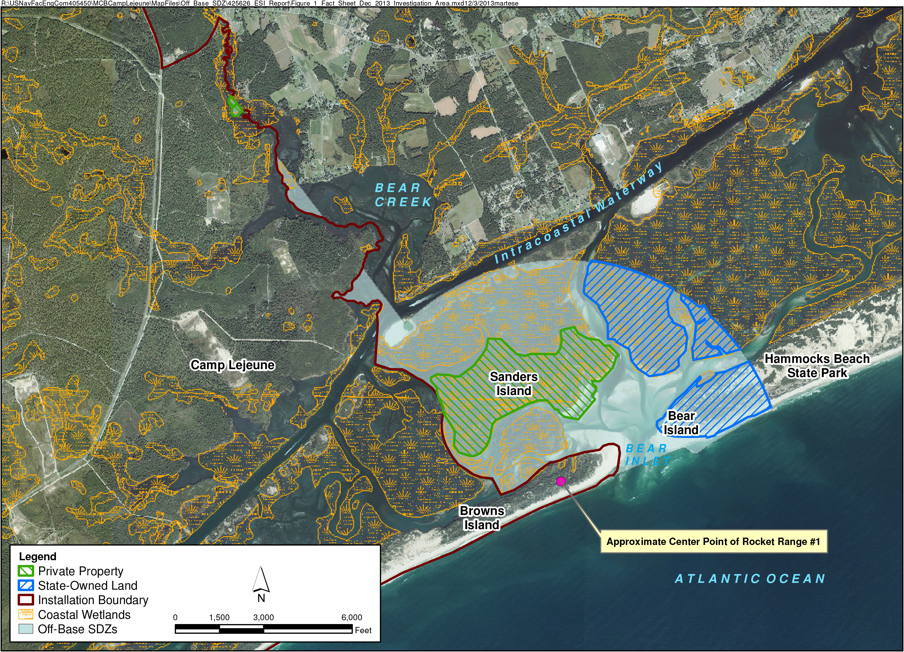 Camp Lejeune Training Area Map